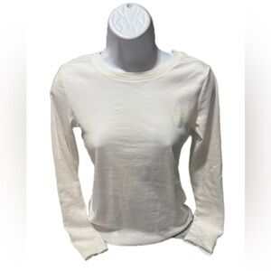 Women's Cream Long Sleeve Top